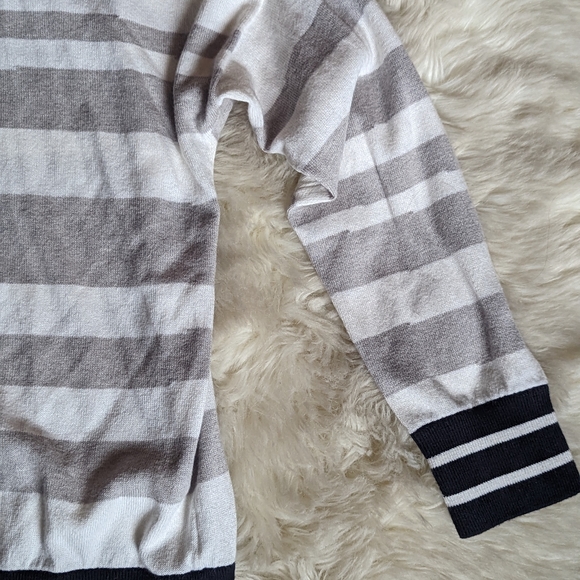 NWT 360 Cashmere Penny Striped Sweater - Picture 4 of 15